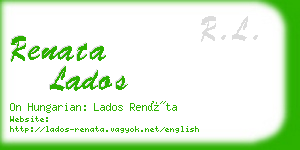 renata lados business card